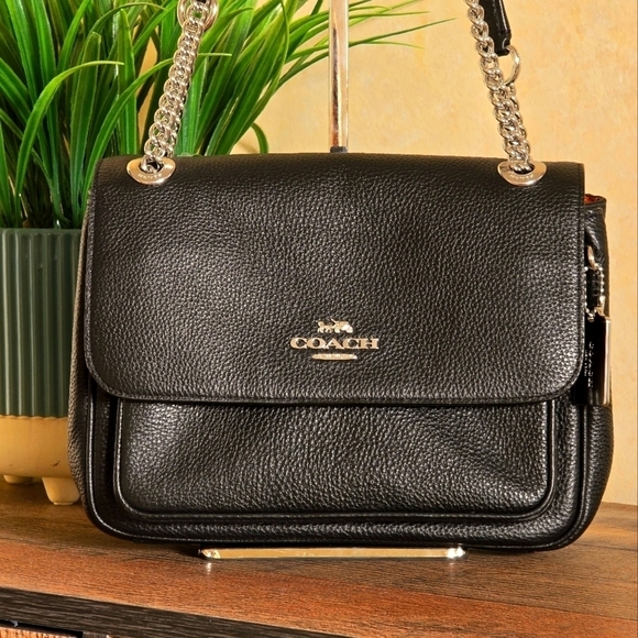 Coach Black Pebble Leather Klare 25 Crossbody Bag - Picture 2 of 10